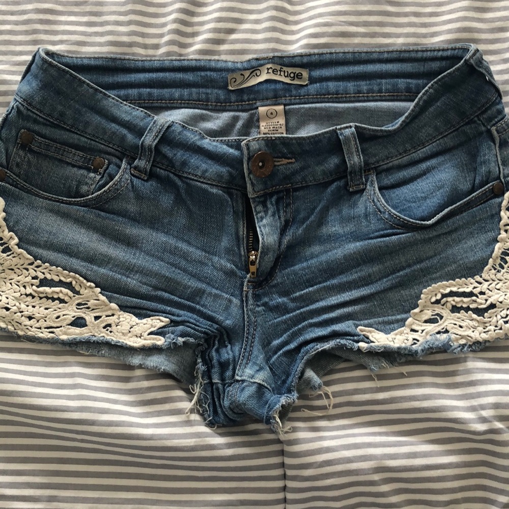 Denim shorts